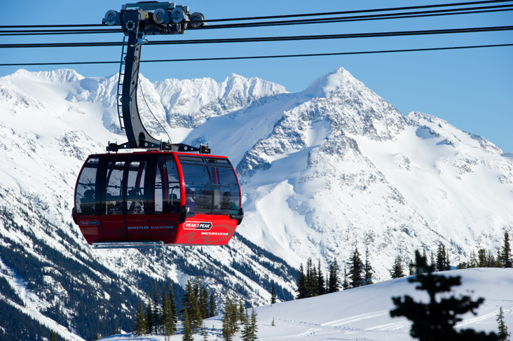 Peak 2 Peak gondola, Whistler, Kanada