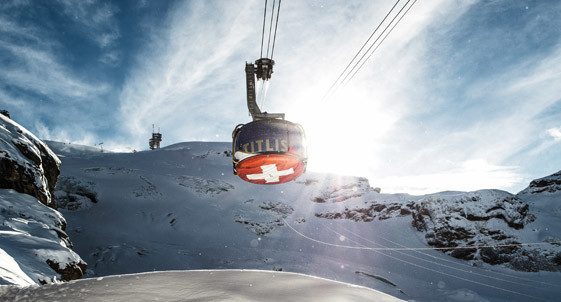 Titlis obrotowa gondola, Engelberg, Szwajcaria