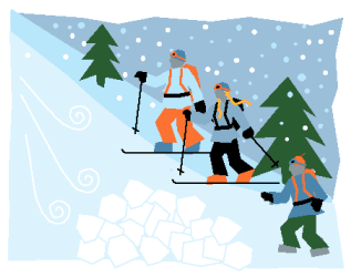 Quiz lawinowy - przeszukiwanie lawiniska