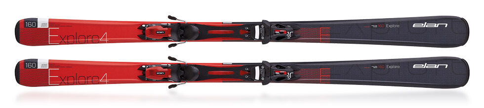 Narty EXPLORE 4 RED PLATE