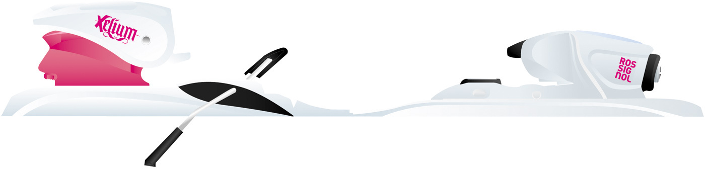 Wiązanie narciarskie XELIUM KID SAPHIR 45 L