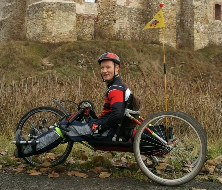 Dariusz Sobczak na handbike'u Dariusz Sobczak na handbike'u