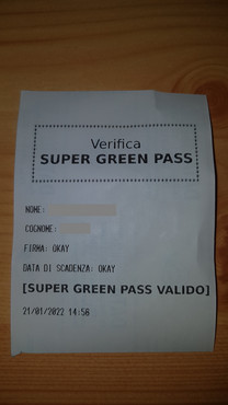 Potwierdzenie ważności Green Pass (fot. A. Kaleta)