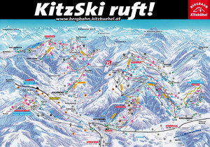 Kitzbühel - mapa tras narciarskich