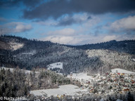 Widok z górnej stacji kolei linowej Cieńków( foto: PB Narty.pl)