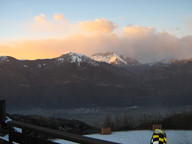 Malowniczo przy zachodzie słońca