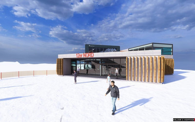 Wizualizacjia kolejki linowej NORD / Melzer Hopfner