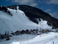 Widok na trasy czerwoną i czcarną