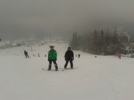 Istebna- Złoty Groń- snowboardziści