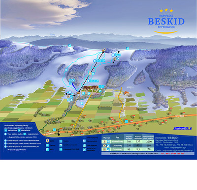 Spytkowice mapa tras