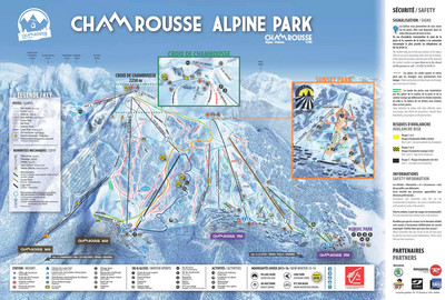 Chamrousse - mapa tras narciarskich
