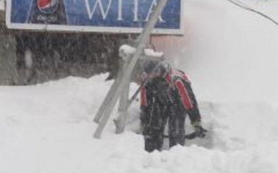 ON Stożek, poranne odśnieżanie (foto: ON Stożek)