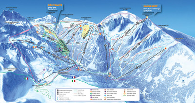 Isola 2000 - mapa tras narciarskich