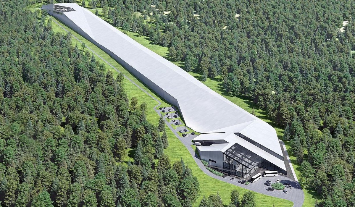 Wizualizacja hali narciarskiej w Wadowicach / źródło: Studio Architektoniczne LA / fb.com/StudioArchitektoniczneLA Wizualizacja hali narciarskiej w Wadowicach / źródło: Studio Architektoniczne LA / fb.com/StudioArchitektoniczneLA