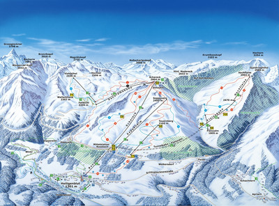 Ski Heiligenblut - mapa tras narciarskich