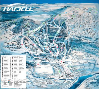 Haffiel Lillehammer - mapa tras narciarskich