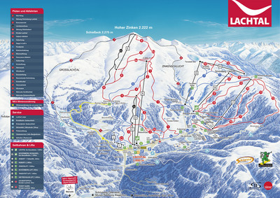 Lachtal - mapa tras narciarskich