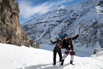 Wspinaczka lodowa w Livigno (foto: Fabio Borga) Wspinaczka lodowa w Livigno (foto: Fabio Borga)