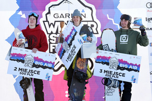 Podium PE FIS Snowboard Men (foto: Tomek Gola)