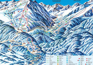 Bansko, Bułgaria mapa tras narciarskich