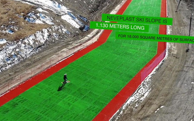 Viduchi - sztuczny stok narciarski (źródło: vimeo)