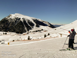 Ski Center Latemar widok na nasze wyzwanie (fot. P. Tomczyk)