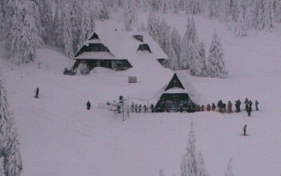 Widok z Hali Miziowej na Kopiec