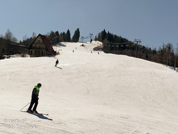 Ośrodek narciarski Cieńków-widok na trasę  (fot. P. Tomczyk)