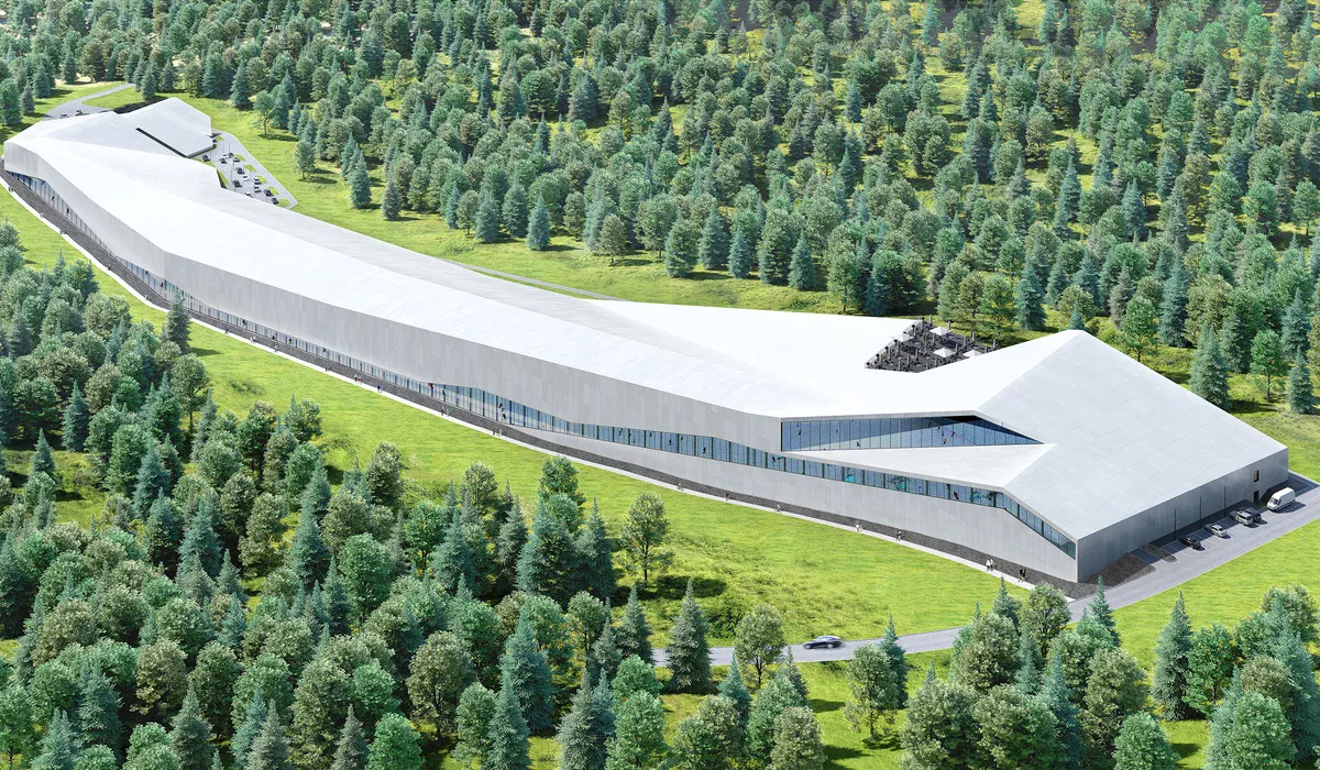 Wizualizacja hali narciarskiej w Babicy / Studio Architektoniczne LA