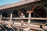 Sillian Wujor na najstarszym moście drewnianym w Austrii