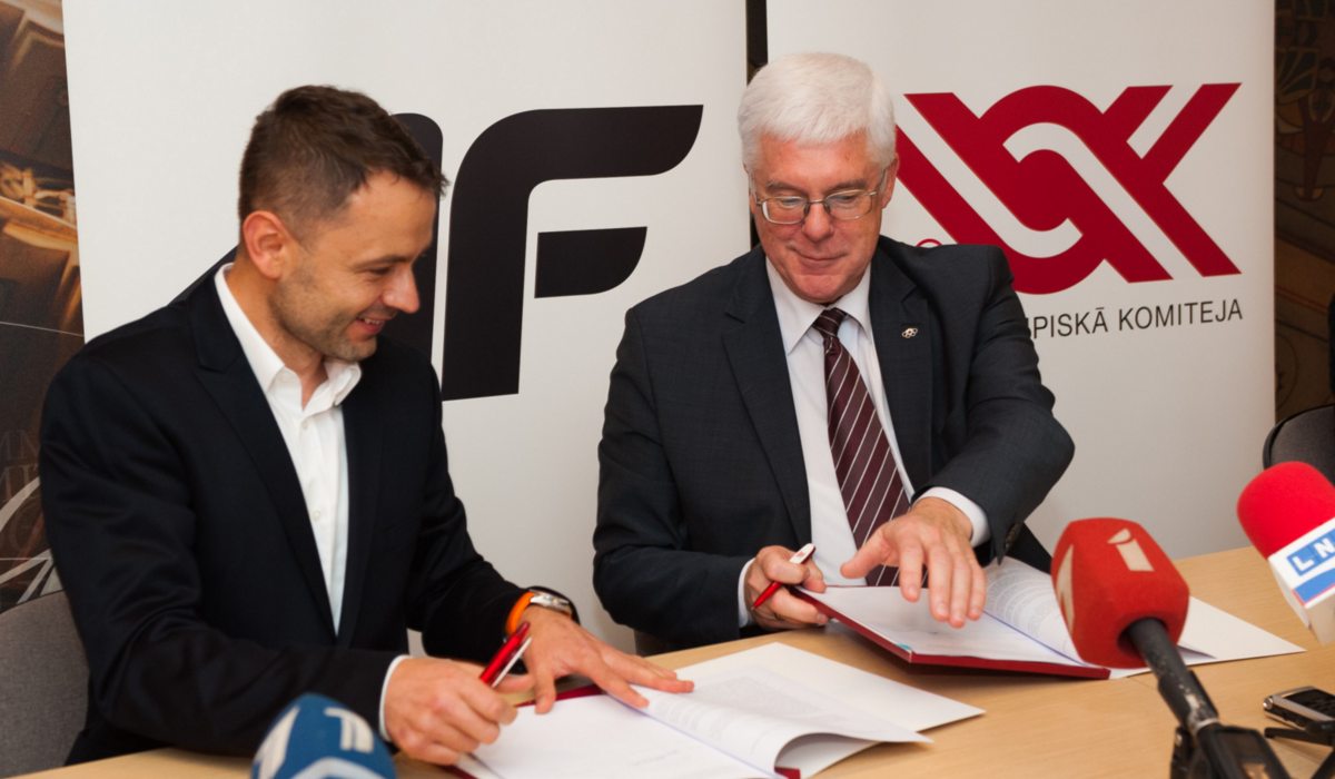 Podpisanie umowy z Łotewskim Komitetem Olimpijskim (foto: 4f)