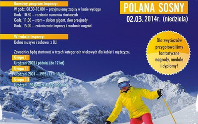 Plakat Zawodów o Puchar Prezesa ZEW Niedzica S.A