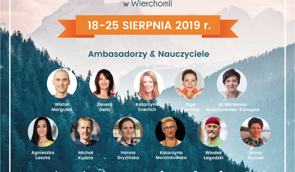 Joga Festiwal. VII Górski Maraton Jogi w Wierchomli, 18-25 sierpnia 2019 r.