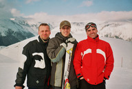 Zdobywcy Alp i Dolomitów od lewej Wujor, Rafał, Tidek