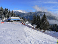 Okolice Cavalese- górna stacja krzeseł