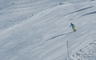 Samotny narciarz, cała trasa jego