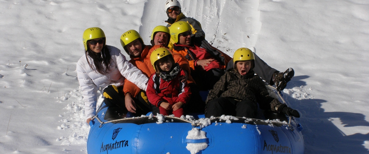 Snow rafting