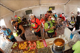 Transvulcania 2012- przekąski na trasie