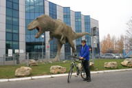 W drodze na Pogorię- dinozaur