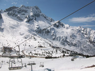 Widok na trasę Paradiso z lodowca