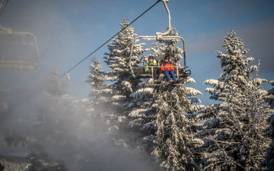 Cieńków w Wiśle - naśnieżanie grudzień 2017 (foto: PB Narty.pl)