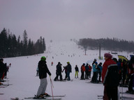 Istebna- Złoty Gron- ilość ludzi na trasie