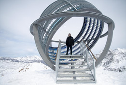 Val Senales - instalacja Olafur Eliasson na lodowcu (fot. Martin Rattini)