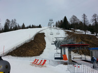 Kolejka Nockalm, w tle trasy na zboczach Kaiserburg