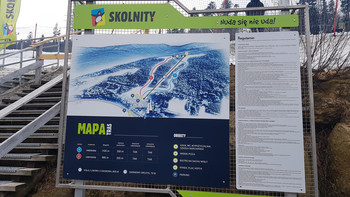 Skolnity - mapa ośrodka (foto: A. Kaleta)