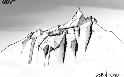 Wizualizacja nowego budynku w Soelden (źródło: 007 TM Danjaq. All Rights Reserved)