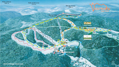 Ventron - mapa tras narciarskich