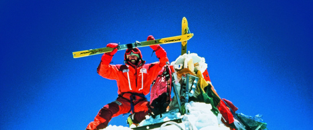 Na szczycie Mount Everestu (fot. arch. Hans Kammerlander)