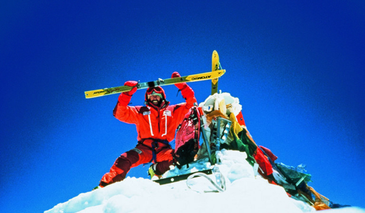 Na szczycie Mount Everestu (fot. arch. Hans Kammerlander)