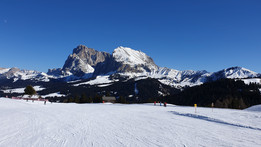 Seiser Alm - Alpe di Siusi w lutym 2022 roku (fot. Tomek Knyć)